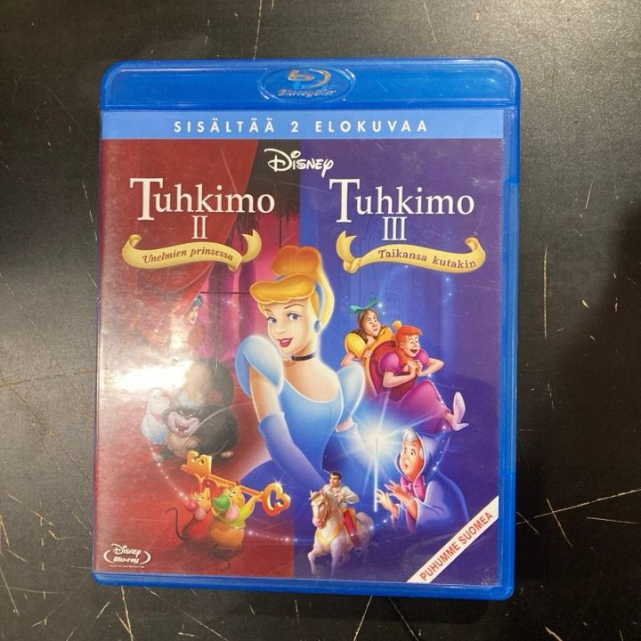 Tuhkimo II - unelmien prinsessa / Tuhkimo III - taikansa kutakin Blu-ray (VG/VG+) -animaatio-